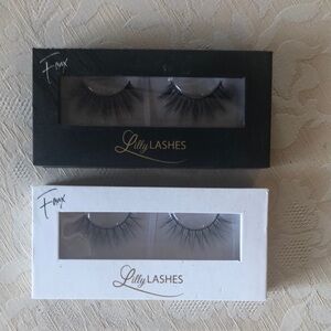 2 sets of Lilly Lashes Faux Mink Eyelashes - Black